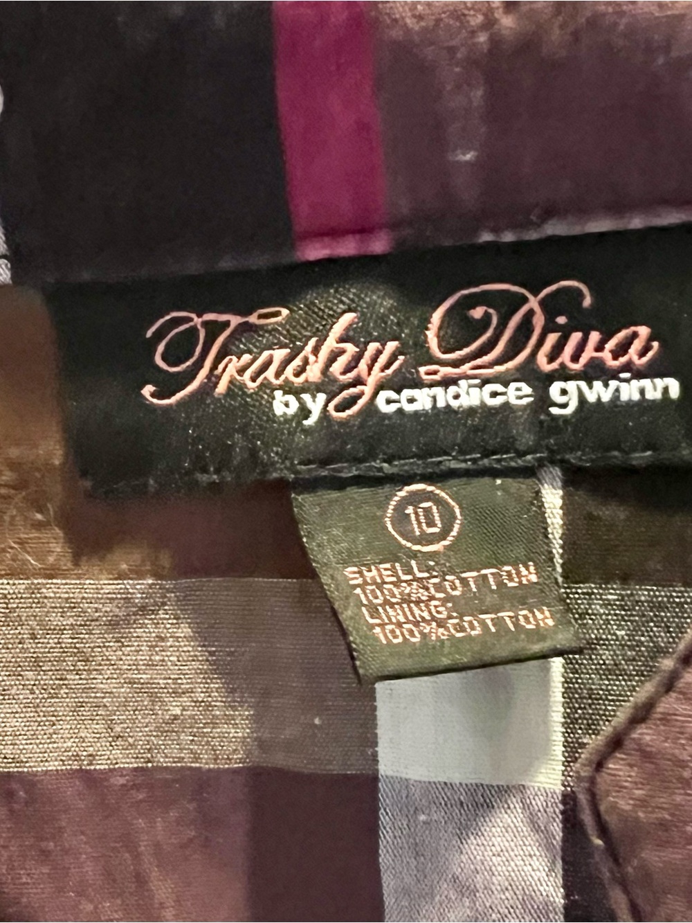 Trashy Diva Purple Plaid Dress